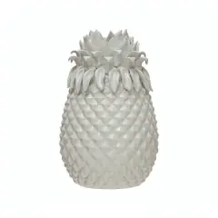 13" Handmade Stoneware Pineapple Vase