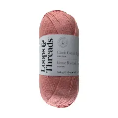 Classic Cotton Big Ball&trade; Solid Yarn by Loops & Threads&reg; Salmon