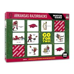College Team Licensed Memory Match Game Arkansas Razorbacks
