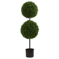 3.5ft. Potted Boxwood Double Ball Topiary Tree