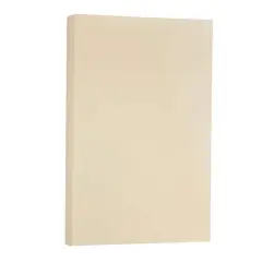 JAM Paper Legal Vellum Bristol Cardstock Paper, 50 Sheets Ivory