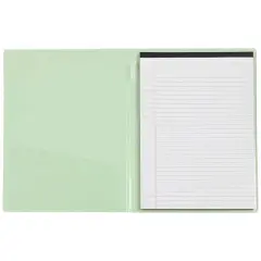 JAM Paper Plastic Padfolio Green