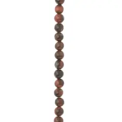 Red & Brown Tiger Eye Round Beads, 6mm by Bead Landing&trade;