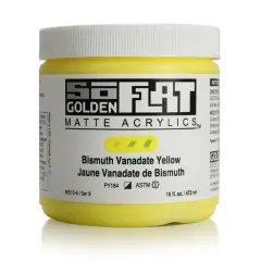 Golden&reg; SoFlat Matte Acrylic Paint, 16oz. Bismuth Vanadate Yellow
