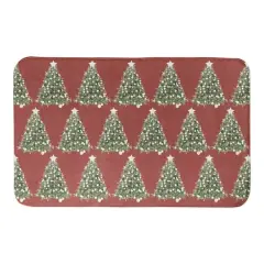 Designs Direct Oh Christmas Tree Pattern 34" x 21" Bath Mat