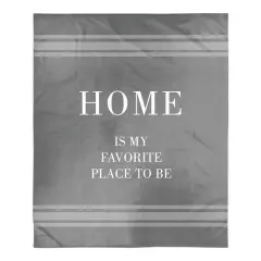 Home Is My Favorite Place Sherpa Fleece Blanket