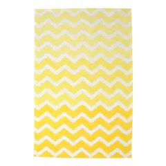 DII&reg; Yellow Chevron Dishtowel, 2ct.