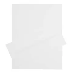 JAM Paper #10 Strathmore Business Stationery Set, 100ct. Bright White Linen