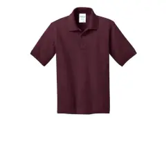Port & Company&reg; Youth Core Blend Jersey Knit Polo Athletic Maroon