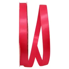 JAM Paper 5/8" x 100yd. Double Face Satin Allure Ribbon Shocking Pink