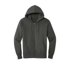 District&reg; Perfect Weight&reg; Fleece Full-Zip Hoodie Charcoal