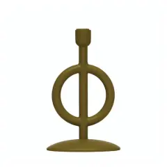 Hello Honey&reg; 15" Green Circle Taper Candle Holder