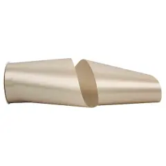 JAM Paper 6" x 50yd. Single Face Satin Allure Ribbon Platinum