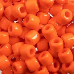 PRECIOSA Rola&trade; Opaque Czech Glass Seed Beads, 7.7mm Orange