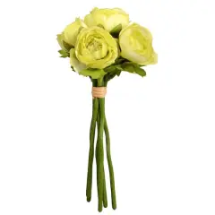Mini Spring Green Ranunculus Artificial Bundle