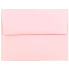 JAM Paper 4.375" x 5.75" Premium Invitation Envelopes, 50ct. Baby Pink Pastel