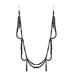 6ft. Black Wood Beaded Garland by Ashland&reg;