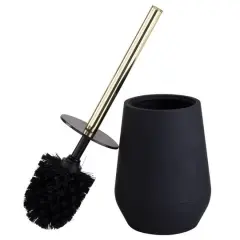 Bath Bliss Soft Toilet Brush Black