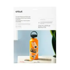 Cricut&reg; White US Letter Waterproof Sticker Set, 6ct.