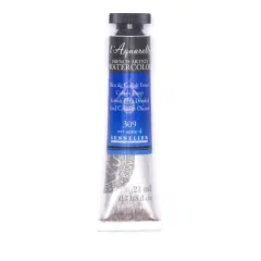 Sennelier French Artists' Watercolor, 21mL 309 Cobalt Deep S4