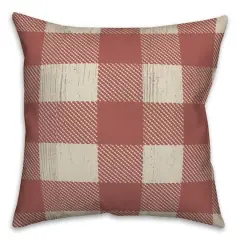 Red Buffalo Check Throw Pillow