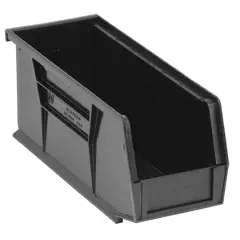 Quantum Storage Systems&reg; Black 10.875" x 4.125" x 4" ULTRA Stack & Hang Bins, 12ct.