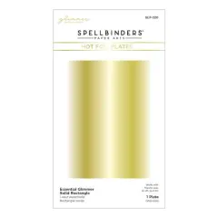 Spellbinders&reg; Glimmer Essential Glimmer Solid Rectangle Hot Foil Plate