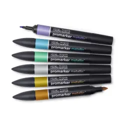 Winsor & Newton&trade; ProMarker Metallic&trade; Marker Set