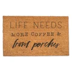 More Coffee & Front Porches Door Mat