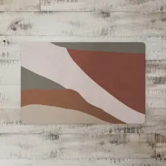 Earthy Watercolor Strokes 27" x 18" Floor Mat