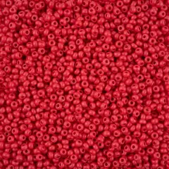 John Bead Terra Intensive 8/0 Czech Glass Seed Beads, 500g Red Matte