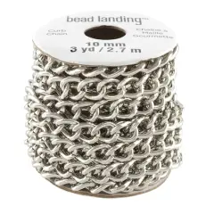 3yd. Cable Chain by Bead Landing&trade; Rhodium