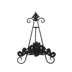 13.5" Black Metal Easel Tabletop Accent by Ashland&reg;