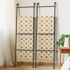 NEX&trade; Black Metal Blanket Ladder Holder Set