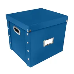 12" Snap-N-Store Vinyl Record Storage Box Classic Blue