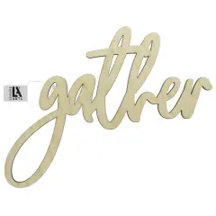 Leisure Arts&reg; 12.25" Wood Gather Word