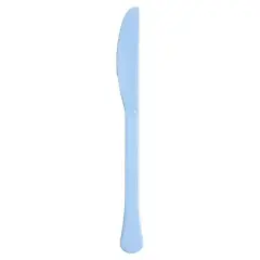 JAM Paper Premium Utensils Plastic Knives Party Pack, 48ct. Baby Blue