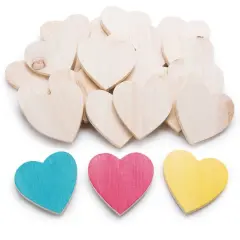 S&S&reg; Worldwide 3" Wood Hearts, 25ct.