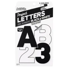 ArtSkills&reg; 2.5" Black & White 335 Piece Paper Poster Letter Set