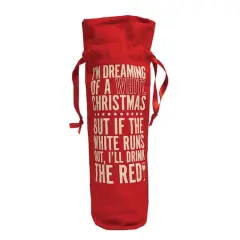 Personality Case&trade; Red White Christmas Wine Bag