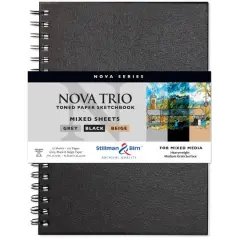 Stillman & Birn&trade; Nova Series Toned Paper Spiral Mixed Media Sketchbook
