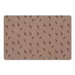 Feather Grass Floor Mat Orange and Rust