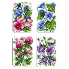 MP Studia Flower Symphony Plastic Canvas Counted Cross Stitch Kit