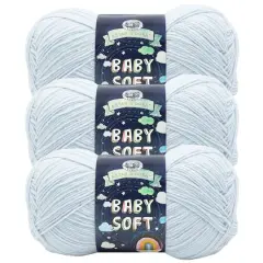 3 Pack Lion Brand&reg; Baby Soft&reg; Yarn Dusty Blue