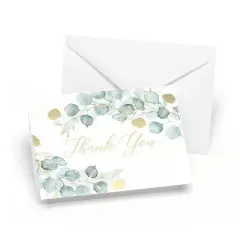 Hortense B. Hewitt Co. Greenery Bridal Shower Thank You Cards