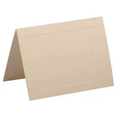 JAM Paper A7 Strathmore Ivory Wove Panel Fold Over Cards