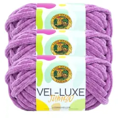 3 Pack Lion Brand&reg; Vel-Luxe Jumbo Yarn Mulberry