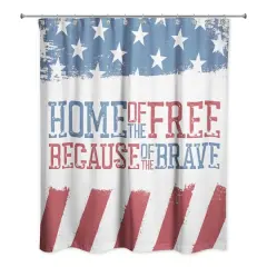 Because of the Brave Shower Curtain