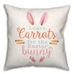Leave Carrots 18" x 18" Throw Pillow