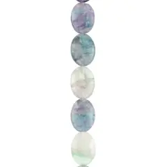 Flourite Oval Beads, 18mm by Bead Landing&trade;